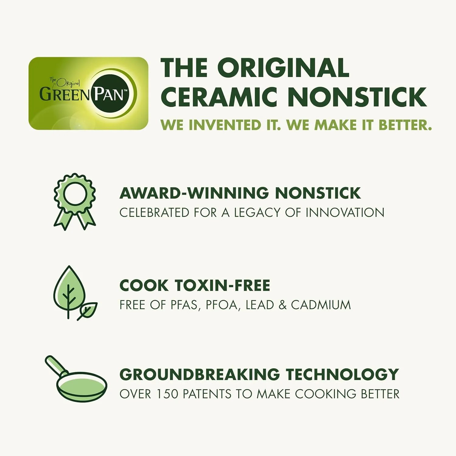 GreenPan Rio Essence Wood 10 Piece Cookware Pots and Pans Set, Healthy Ceramic Nonstick, PFOA & PFAS-Free Coating, Induction, Silicone Rim Lids, Stay-Cool Wood Print Handles, Dishwasher Safe, Taupe