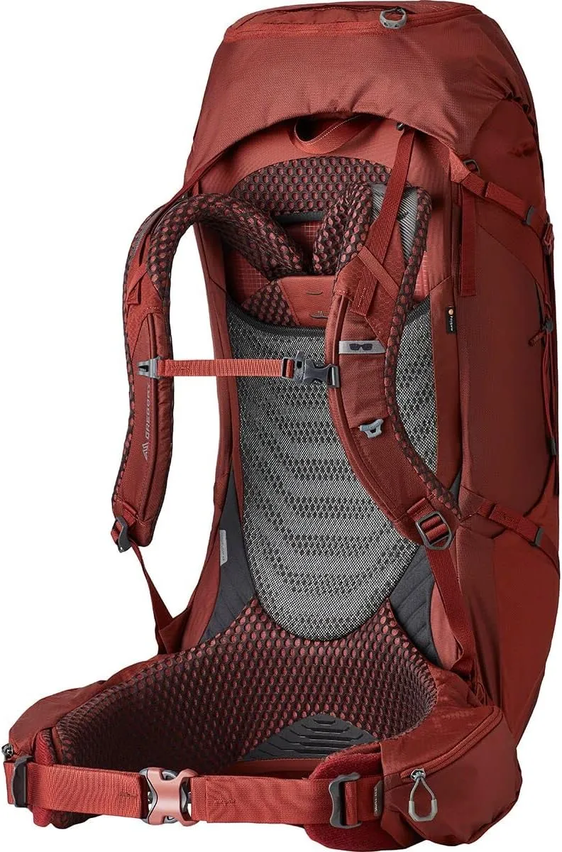 Gregory Baltoro 75L Pro Unisex Backpacking Pack with FreeFloat Suspension, AirCushion Breathable Backpanel, Small, Brick Red