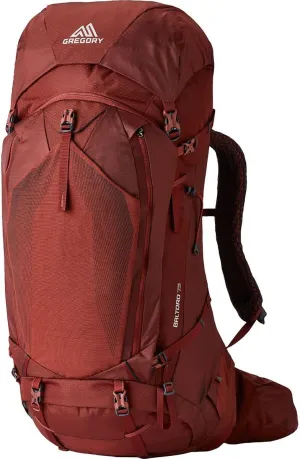 Gregory Baltoro 75L Pro Unisex Backpacking Pack with FreeFloat Suspension, AirCushion Breathable Backpanel, Small, Brick Red