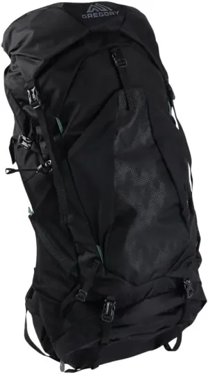 Gregory Stout 55L Unisex Backpacking Pack, Breathable Backpanel, Internal Hydration Sleeve for Water Reservoir (Bladder Not Included), One Size Fits All, Forest Black