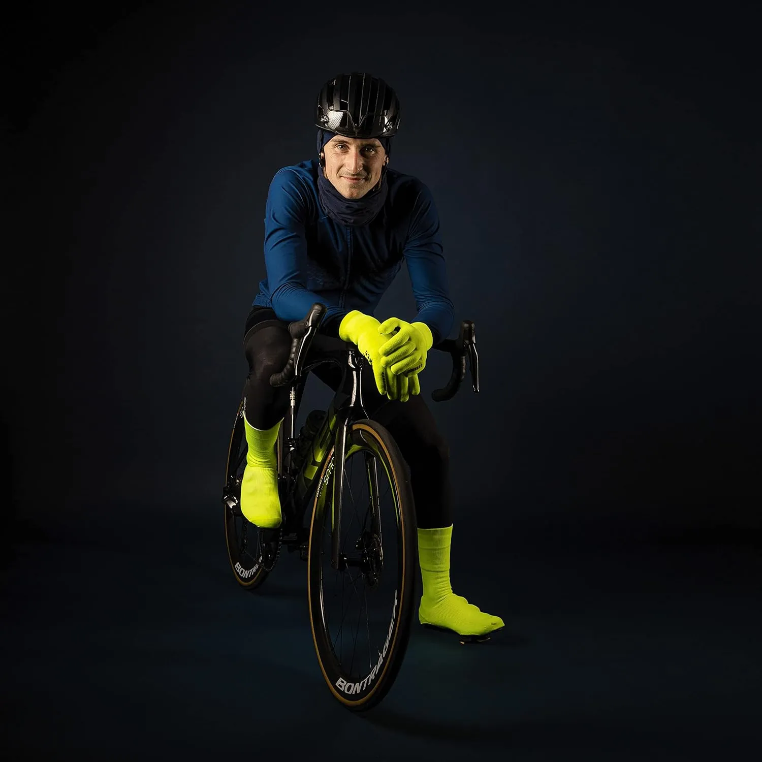 GripGrab Waterproof Knitted Thermal Cycling Gloves Anti-Slip Winter Bicycle Gloves Windproof Knit Full Finger Bike Gloves