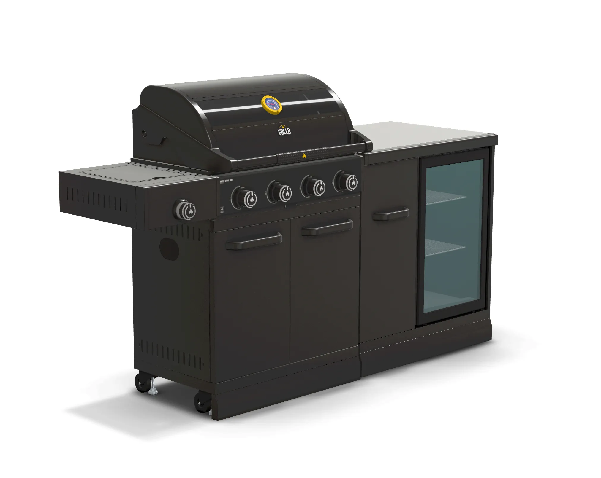 GRLLR Outdoor Kitchen 4 Burner and Fridge