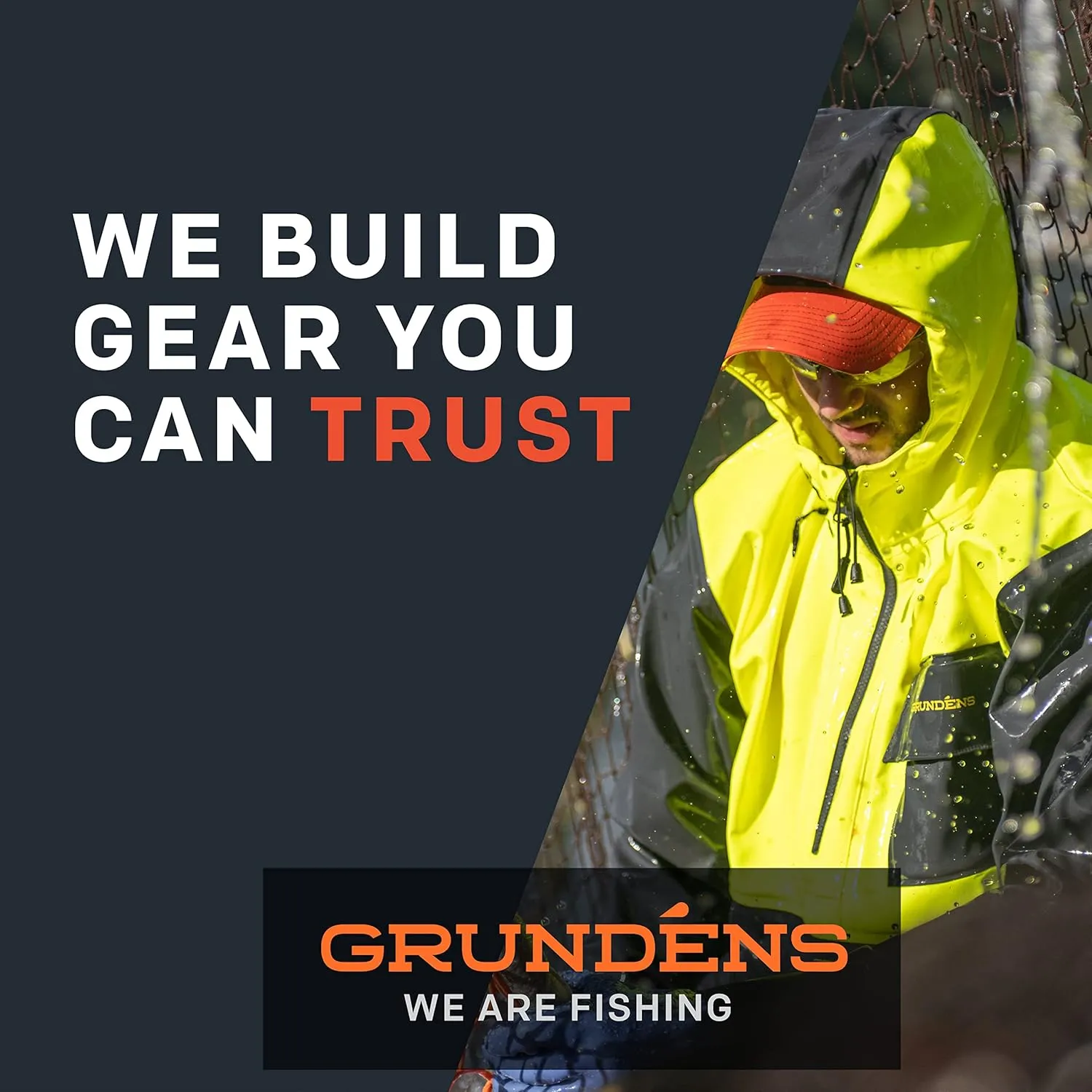 Grundéns Neptune Thermo Anorak Jacket | Durable Waterproof Protection Jacket with Warm Fleece Backer for Fishing Rain Gear