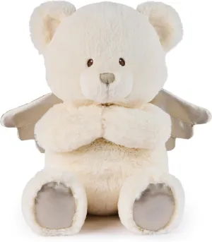 GUND Baby Angel Bear with Wings, Spiritual Teddy Bear with Chime Sound, Sensory Toy for Babies and Newborns, White, 9”