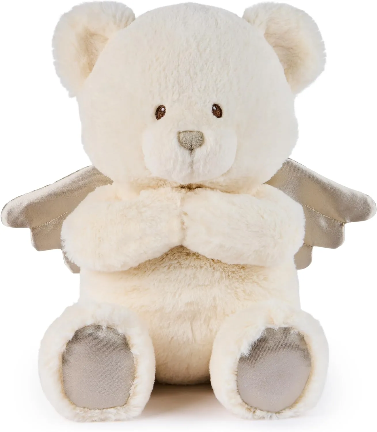 GUND Baby Angel Bear with Wings, Spiritual Teddy Bear with Chime Sound, Sensory Toy for Babies and Newborns, White, 9”