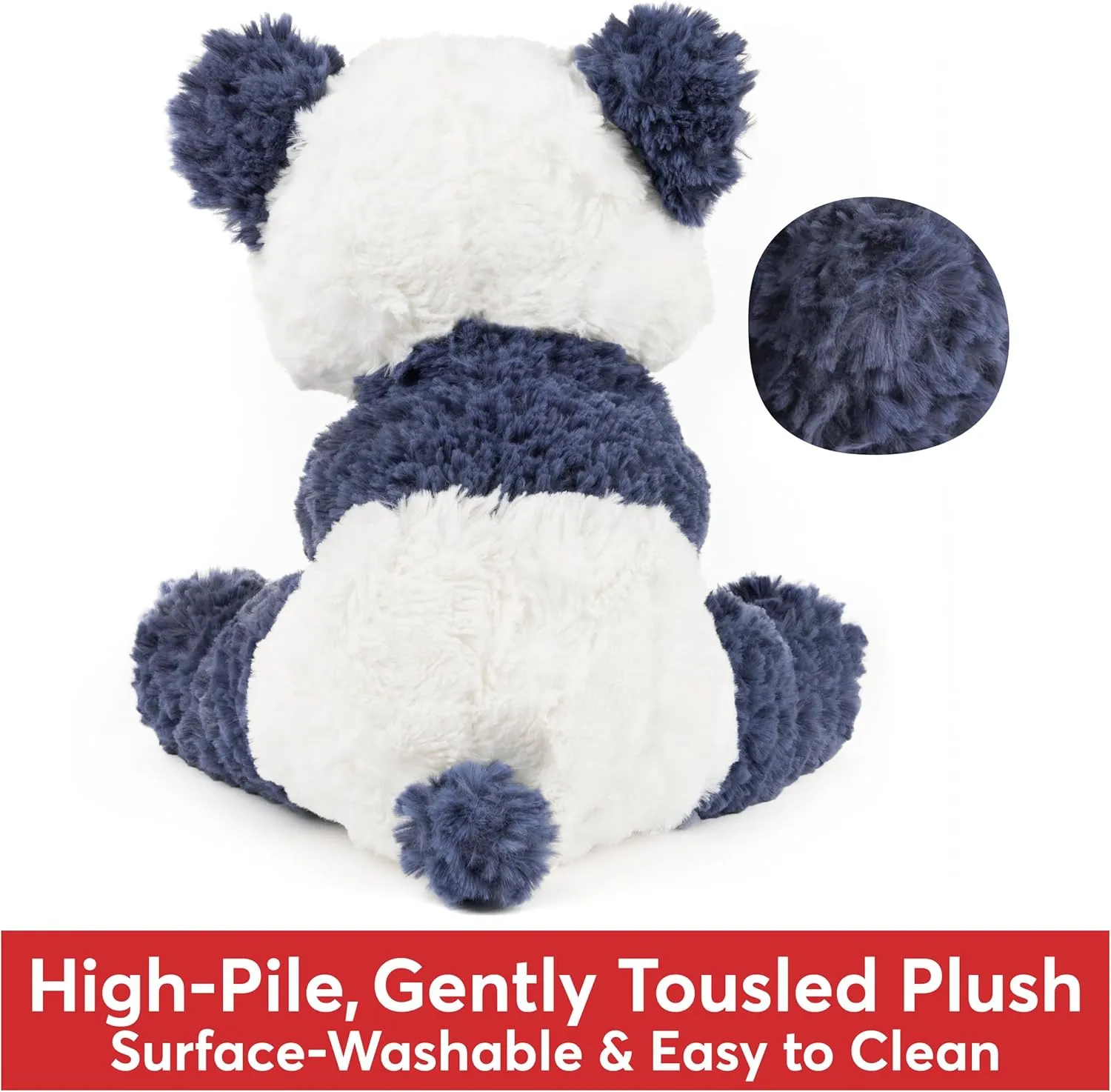 GUND Cozys Collection Panda, Panda Bear Stuffed Animal, Plush Toy for Ages 1 and Up, Navy Blue, 10”
