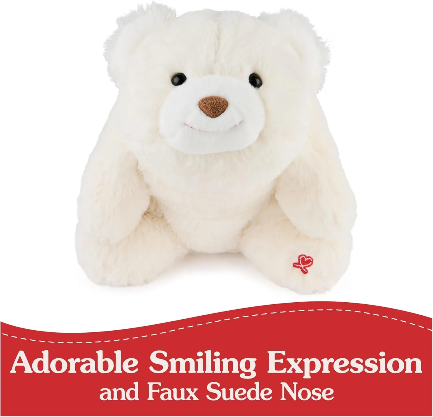 GUND Original Snuffles Teddy Bear, Premium Stuffed Animal for Ages 1 and Up, White, 10”