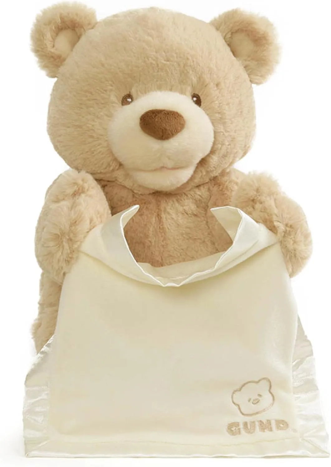 GUND Peek-A-Boo Teddy Bear Plush, Animated Stuffed Animal for Babies and Newborns, 11.5"