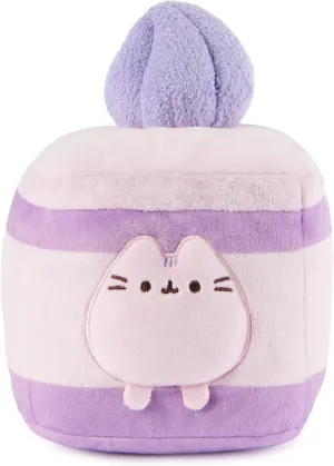 GUND Pusheen Lavender Spongecake Plush, Squishy Toy, Collectible Plush Toy, Dessert Plush, Cat Stuffed Animal for Ages 8 and Up, Purple, 6”