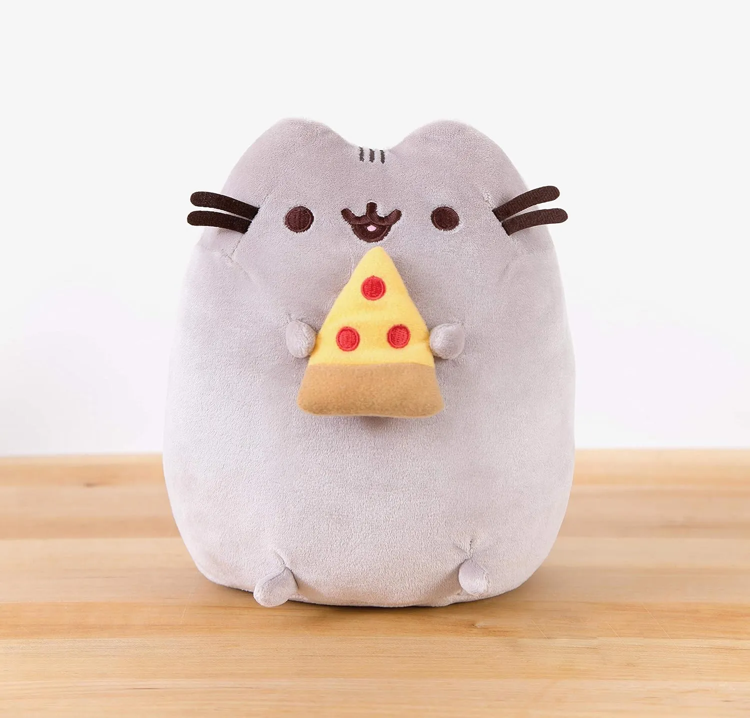 GUND Pusheen Snackable Pizza Plush, Stuffed Animal for Ages 8 and Up, 9.5”, Gray
