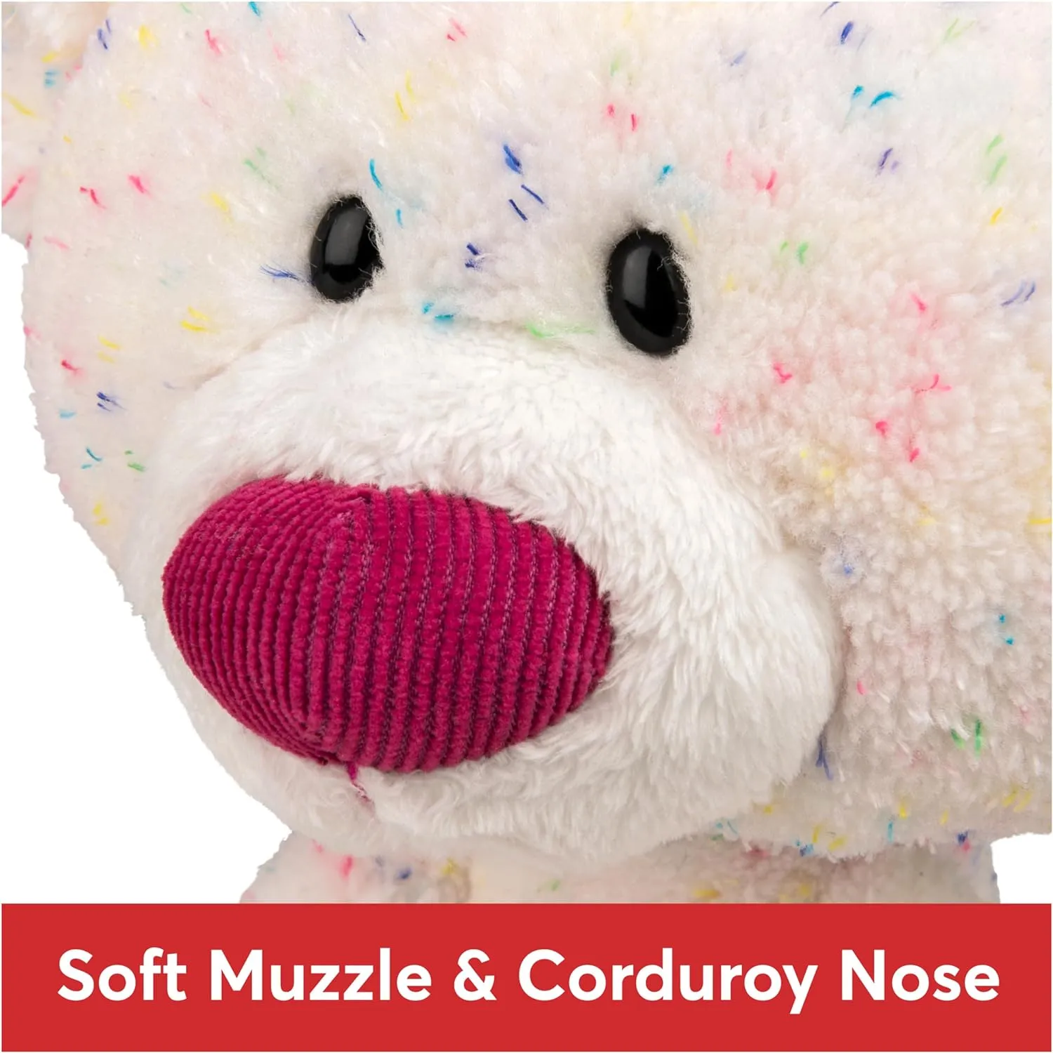 GUND Toothpick Confetti, Teddy Bear Stuffed Animal for Ages 1 and Up, Rainbow, 15”