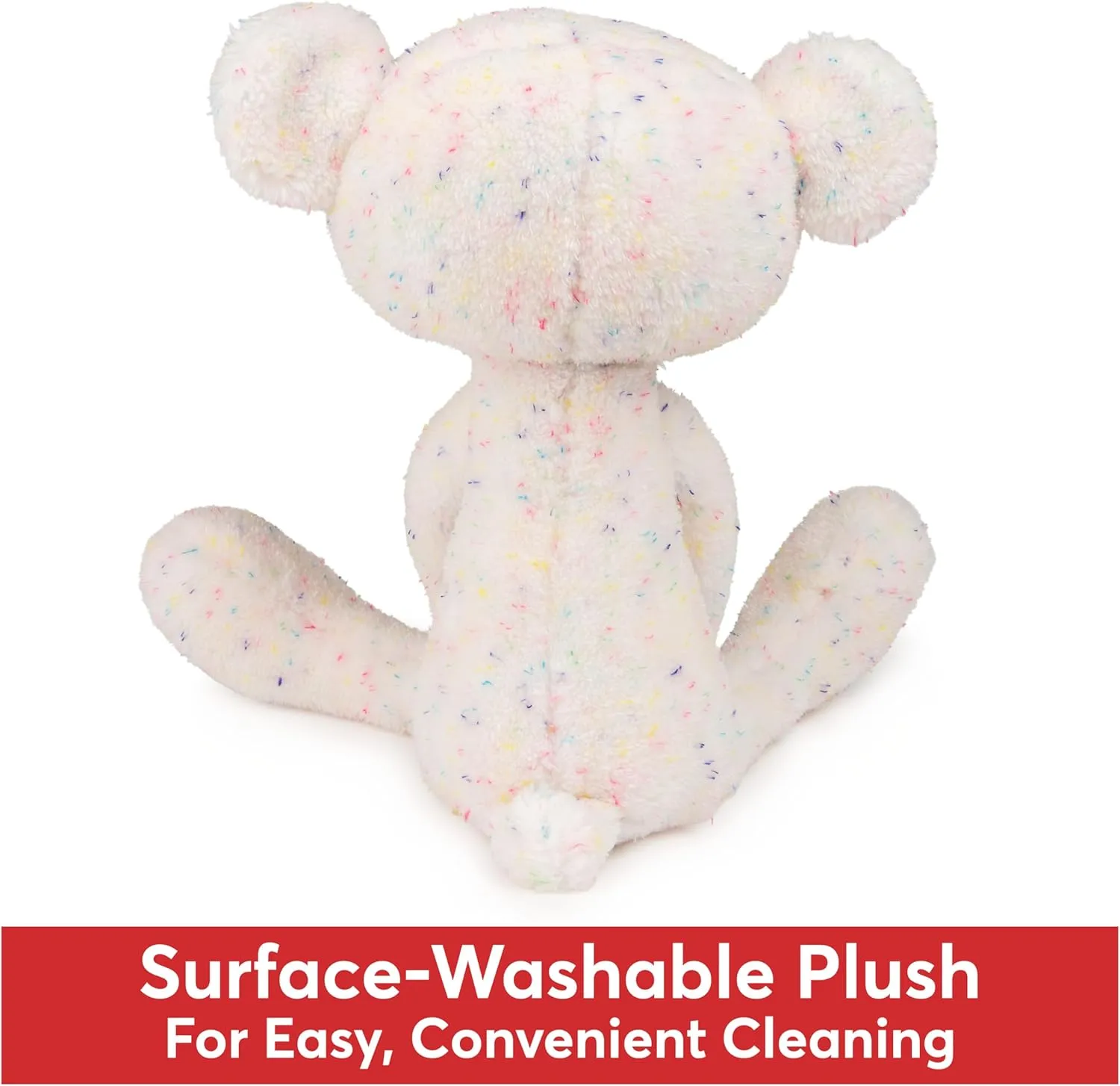GUND Toothpick Confetti, Teddy Bear Stuffed Animal for Ages 1 and Up, Rainbow, 15”