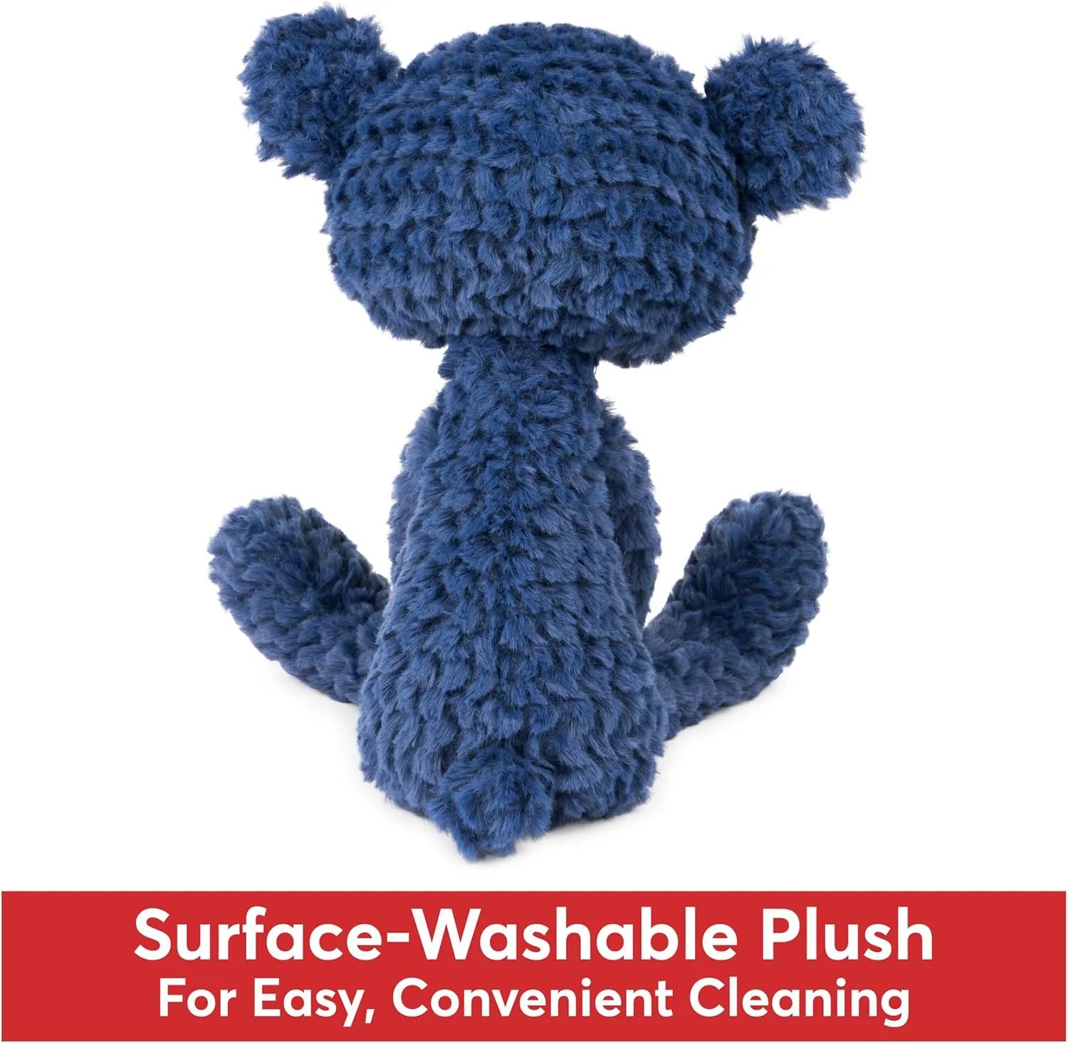 GUND Toothpick Ripple, Teddy Bear Stuffed Animal for Ages 1 and Up, Navy Blue, 15”