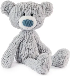 GUND Toothpick Wavy Bear, Teddy Bear Stuffed Animal for Ages 1 and Up, Gray, 15”