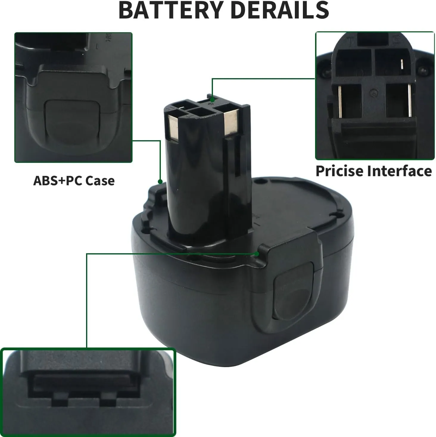 H-ANT 3000mAh Replacement Battery-Compatible for Skil 14.4V Battery 144BAT 92994 2607335328 2610908163 2565 2566 2567 2568 2250