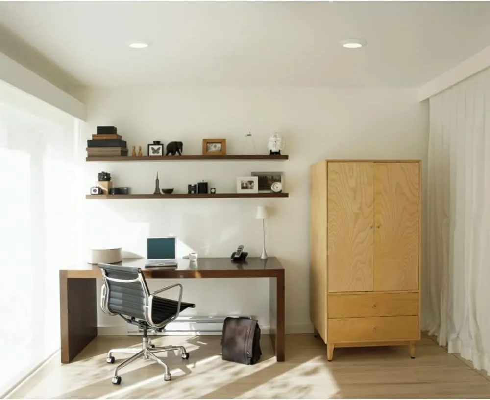 HALO HLC 4 in. 3000K Integrated LED Recessed Light Trim (6-Pack), 3000K Soft White (HLC4079301EWH-6BP)