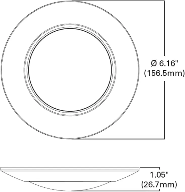 HALO HLC 4 in. 3000K Integrated LED Recessed Light Trim (6-Pack), 3000K Soft White (HLC4079301EWH-6BP)