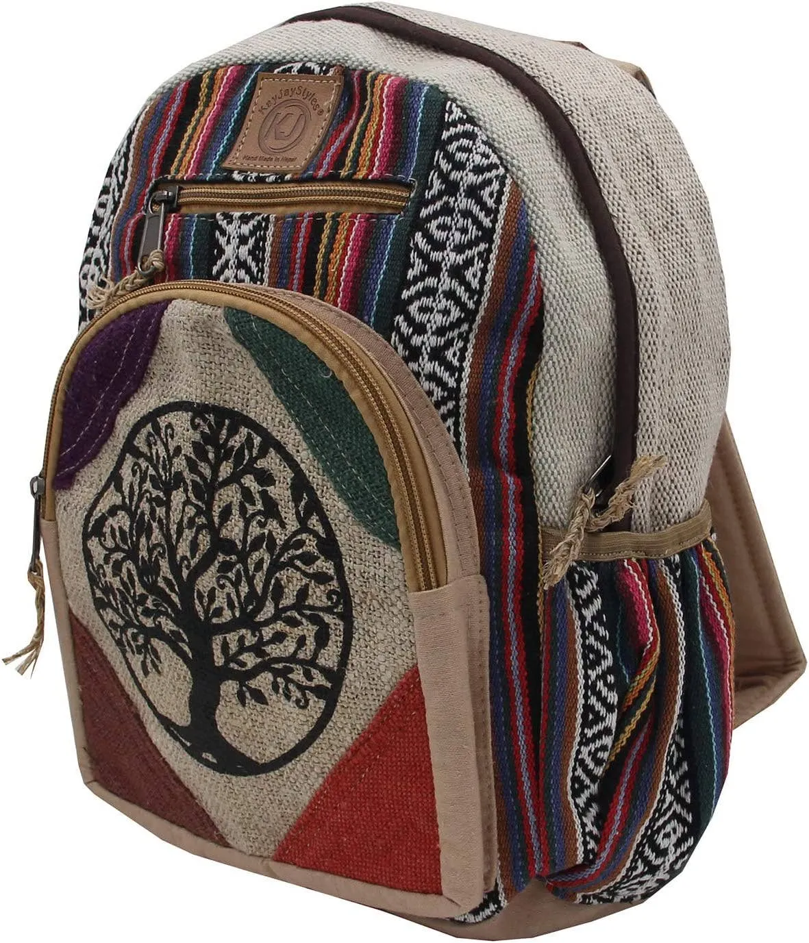 Handmade Natural Hemp Himalayan Daypack