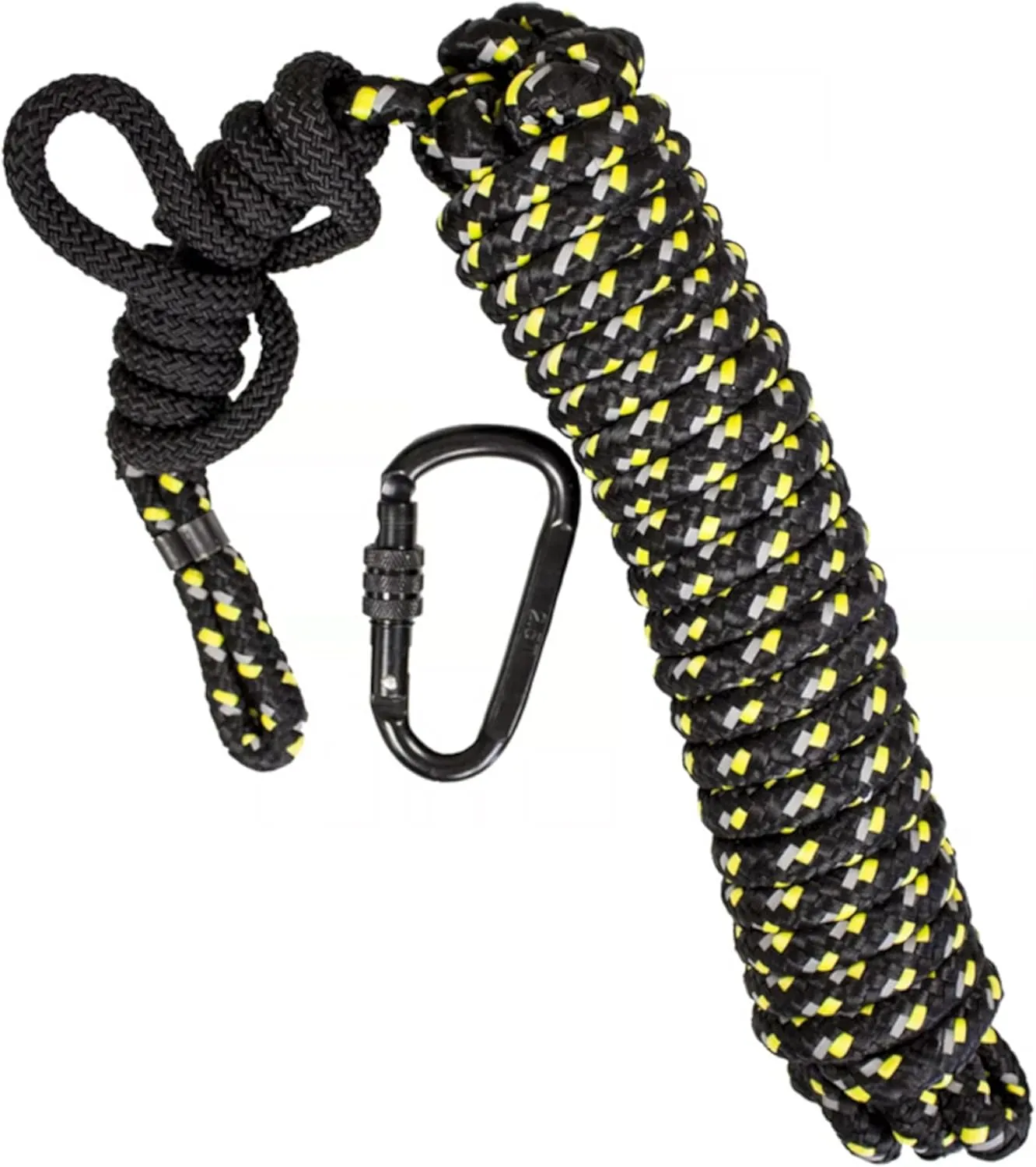 Hawk Safety-Line Kit | Durable Hunting Safety Treestand Climbing Accessories Set - Safe-Line, Prusik & Steel Carabiner Included | Holds Up to 300 LBS