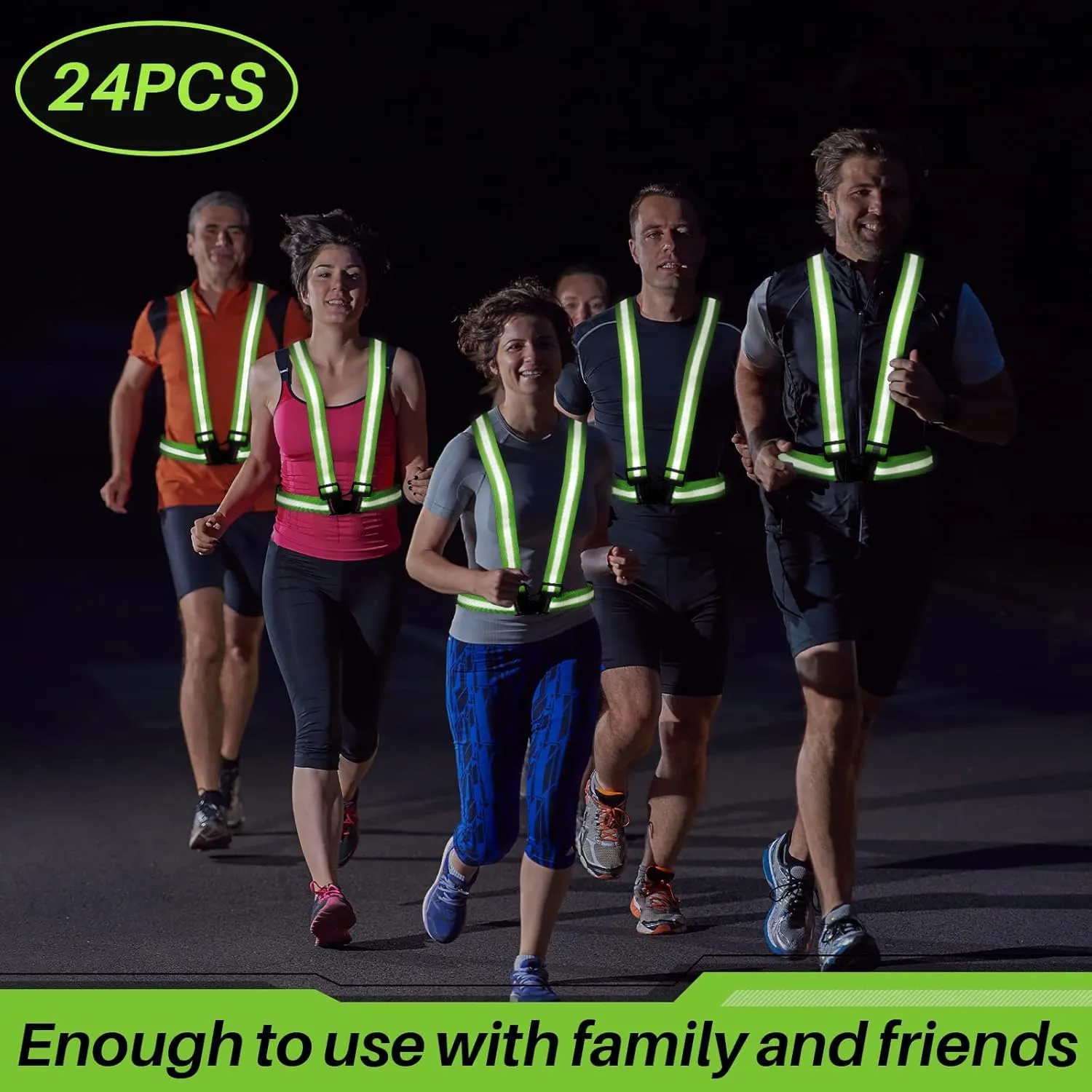 Hercicy Reflective Running Vest Reflective Running Shirt with Safety Straps High Visibility Construction Vest for Night Cycling Hiking Jogging Dog Walking