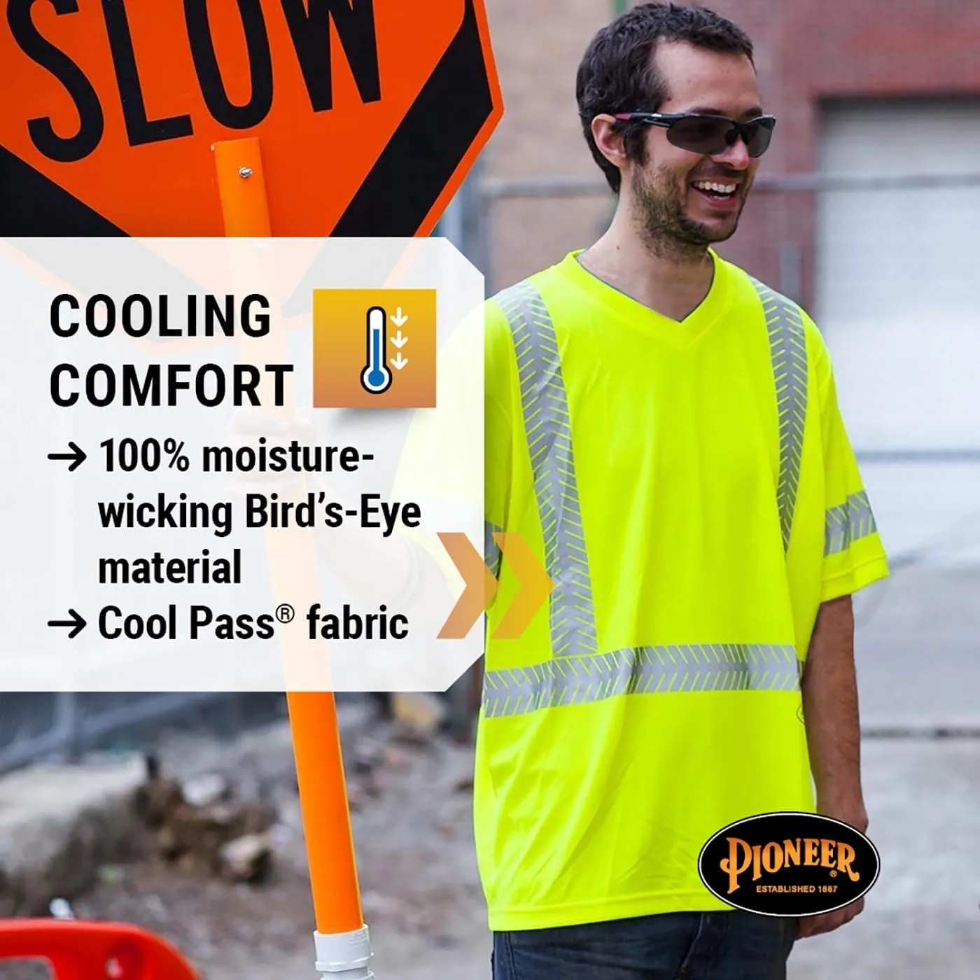 Hi-Vis Ultra-Cool Ultra-Breathable Safety T-Shirt