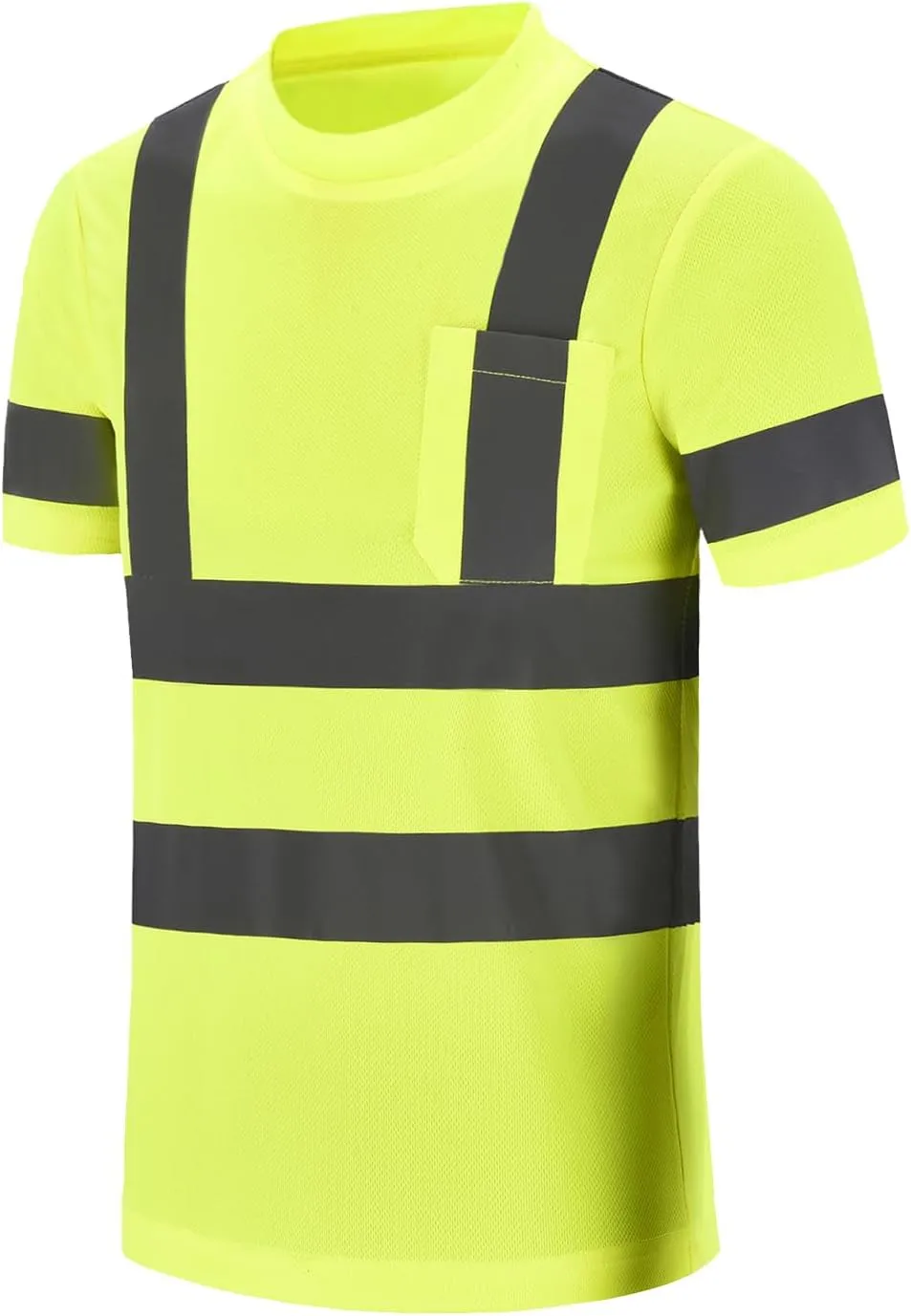 Hi-Vis Work Shirts - Men's High Visibility Safety T-Shirt for Construction