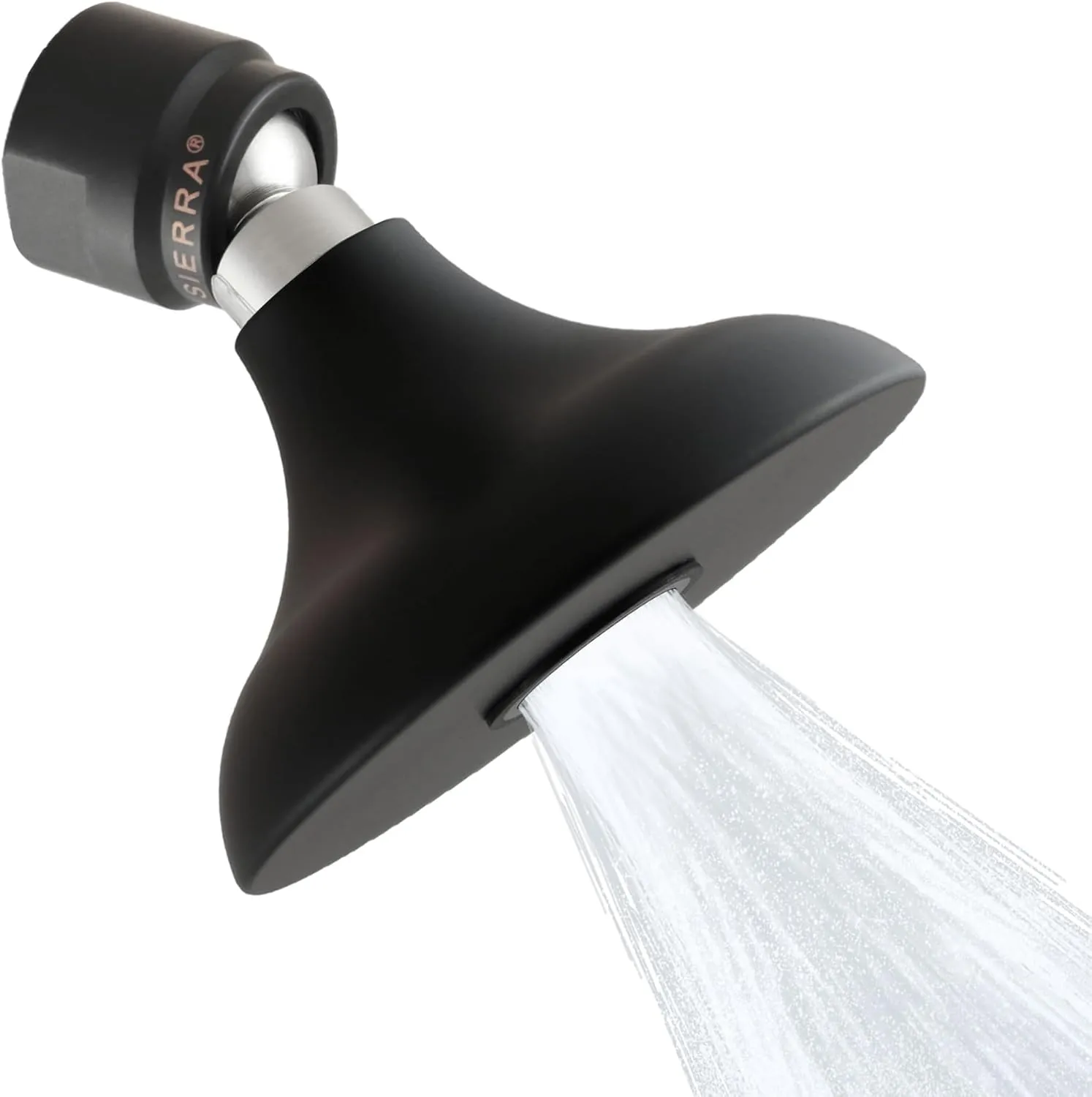 High Sierra Showerheads® - ‘Half Dome’ Solid Metal 2.0 GPM High Flow Shower Head with Limescale Resistant Insert - Matte Black Finish