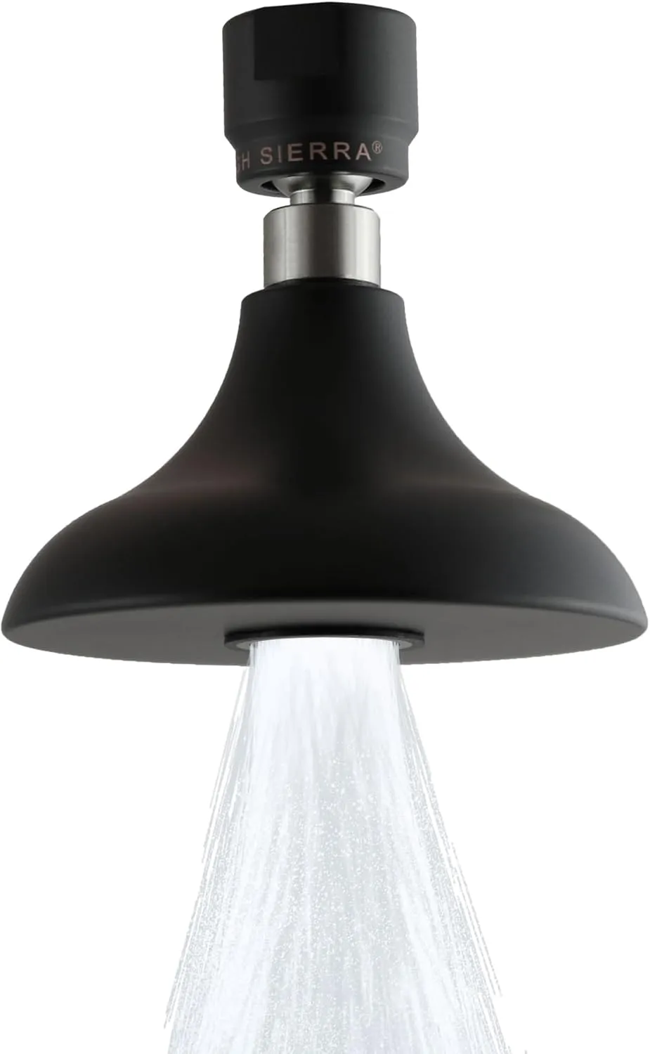 High Sierra Showerheads® - ‘Half Dome’ Solid Metal 2.0 GPM High Flow Shower Head with Limescale Resistant Insert - Matte Black Finish