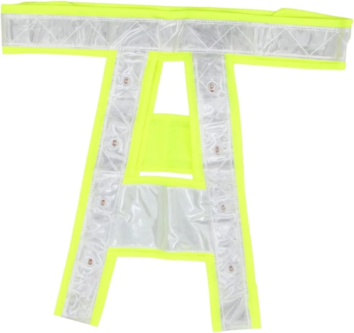High Visibility LED Reflective with Stripes Fluorescent 1PC Battery Powered Reflector Gear for Traffic Safety and Night Work