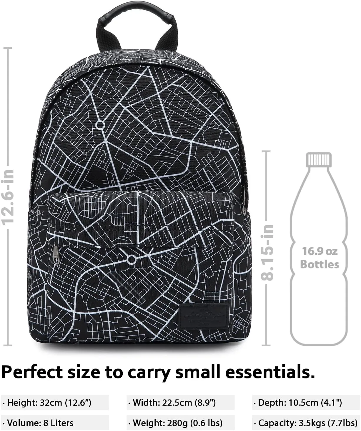 HotStyle SIMPLAY  Mini Backpack, Multiple Colors and Patterns, 8 Litres