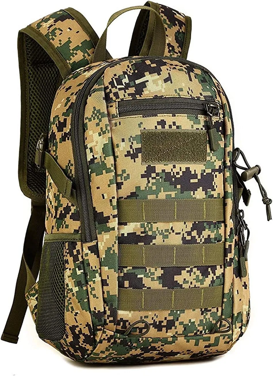 HUNTVP 10L/20L Mini Daypack Military MOLLE Backpack Rucksack Gear Tactical Assault Pack Bag for Hunting Camping Trekking