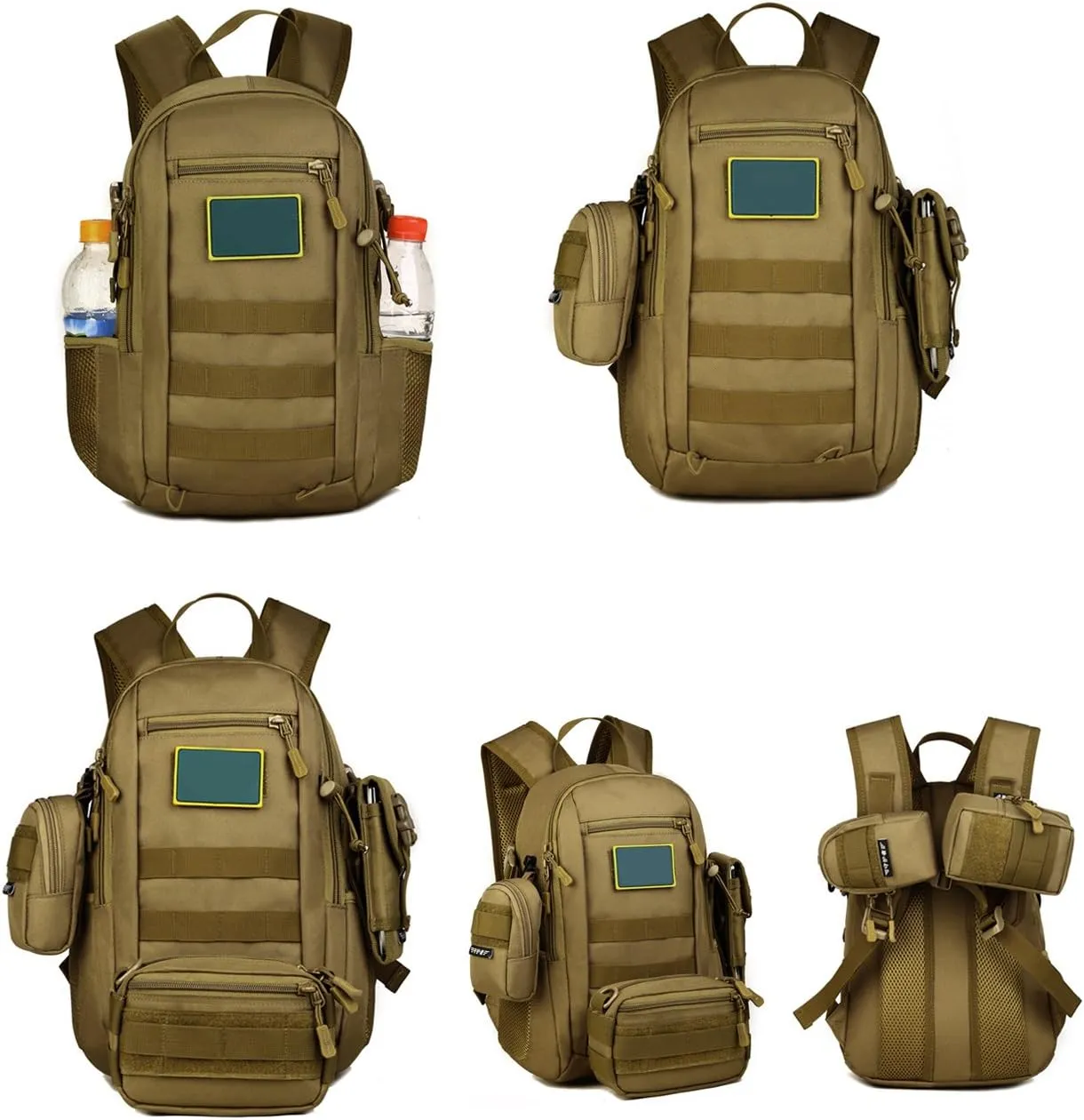 HUNTVP 10L/20L Mini Daypack Military MOLLE Backpack Rucksack Gear Tactical Assault Pack Bag for Hunting Camping Trekking