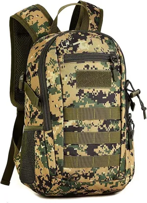 HUNTVP 10L/20L Mini Daypack Military MOLLE Backpack Rucksack Gear Tactical Assault Pack Bag for Hunting Camping Trekking