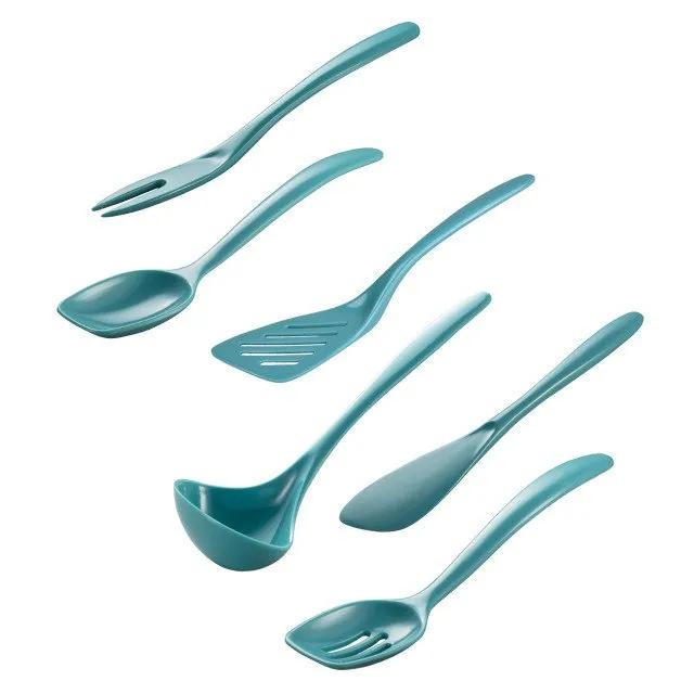 Hutzler 6 Piece Melamine Mini 7.5 Inch Cooking Utensil Set