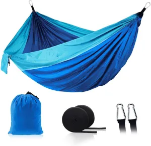 HXBER Camping Double Hammock for 2 Persons Portable Outdoor Hammock for Hiking Backpacking Traveling Backyard Patio