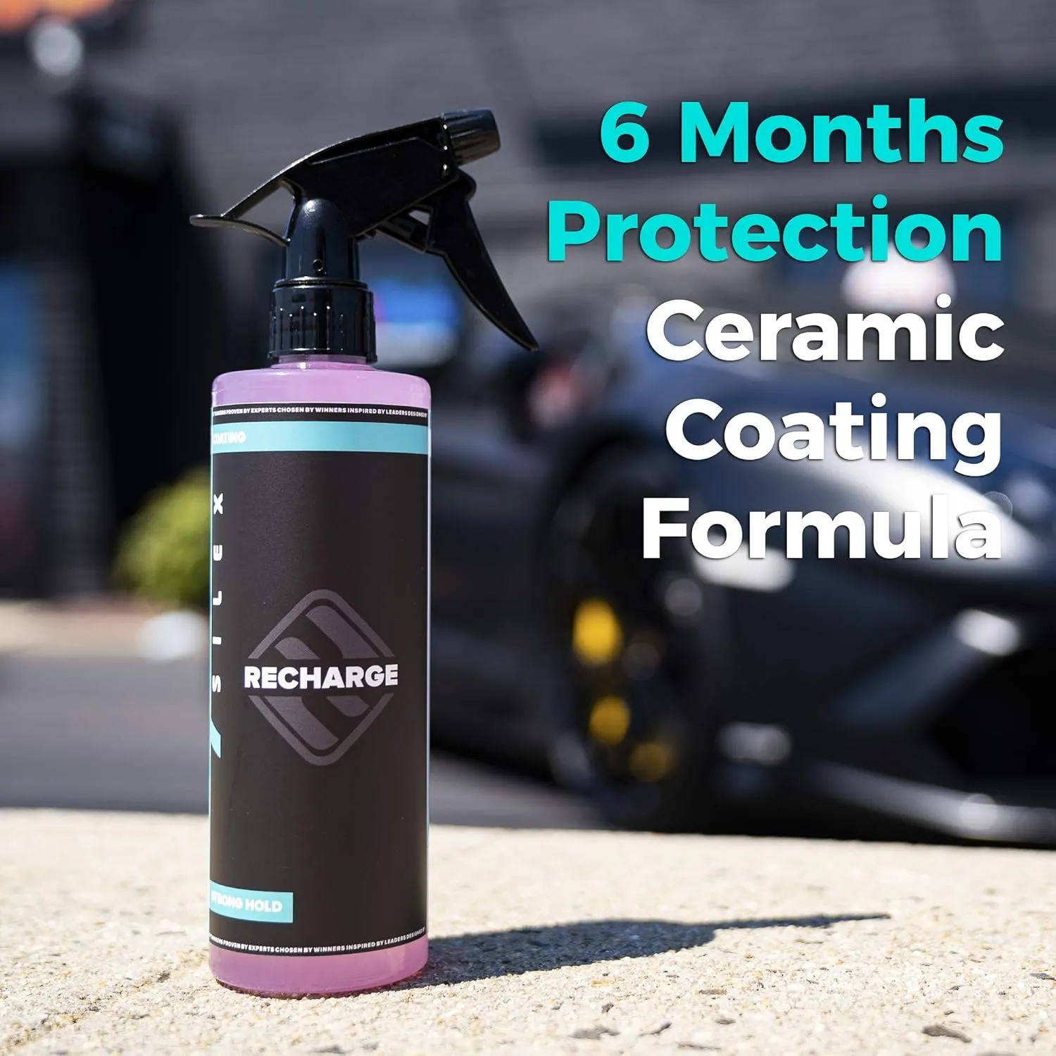 HydroSilex Recharge Car Ceramic Coating - Protective Ultra Hydrophobic Ceramic Detail Spray Replaces Wax & Sealants - DIY Friendly Car Care Products That Provide 6 Months of Protection - 8 Ounces