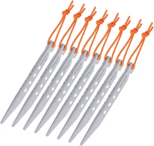 iBasingo 4/8 Pieces/lot Titanium Alloy Pegs Camping Tent Pegs Outdoor Stakes Camp Tent Nail Tent Hardware