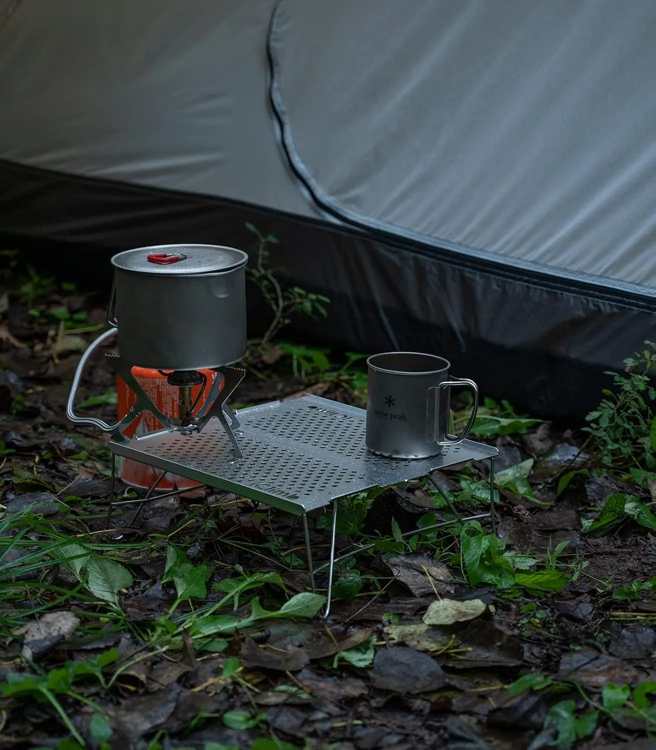 iClimb Mini Solo Folding Table Ultralight Compact for Backpacking Camping Hiking Beach Picnic (Silver, Mini)