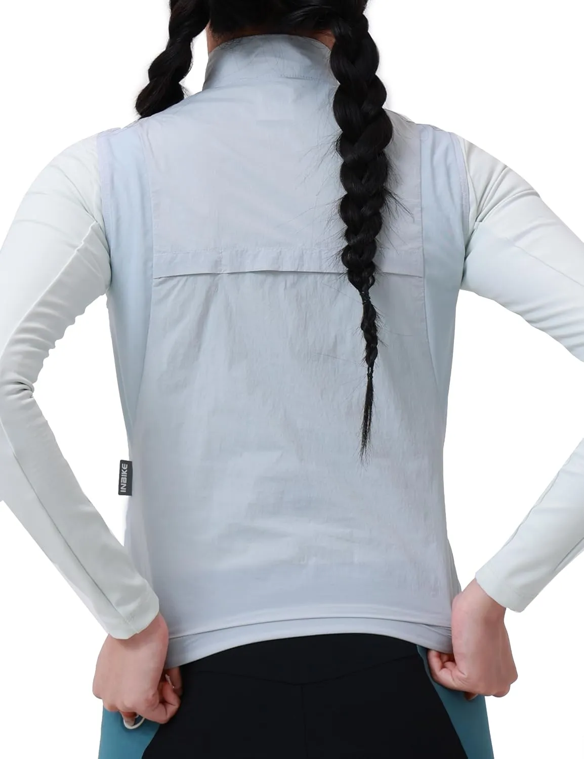 INBIKE Womens Cycling Vest Lightweight Windproof Sleeveless Cycling Jacket for Women Bike Vest For Cycling Hiking Running