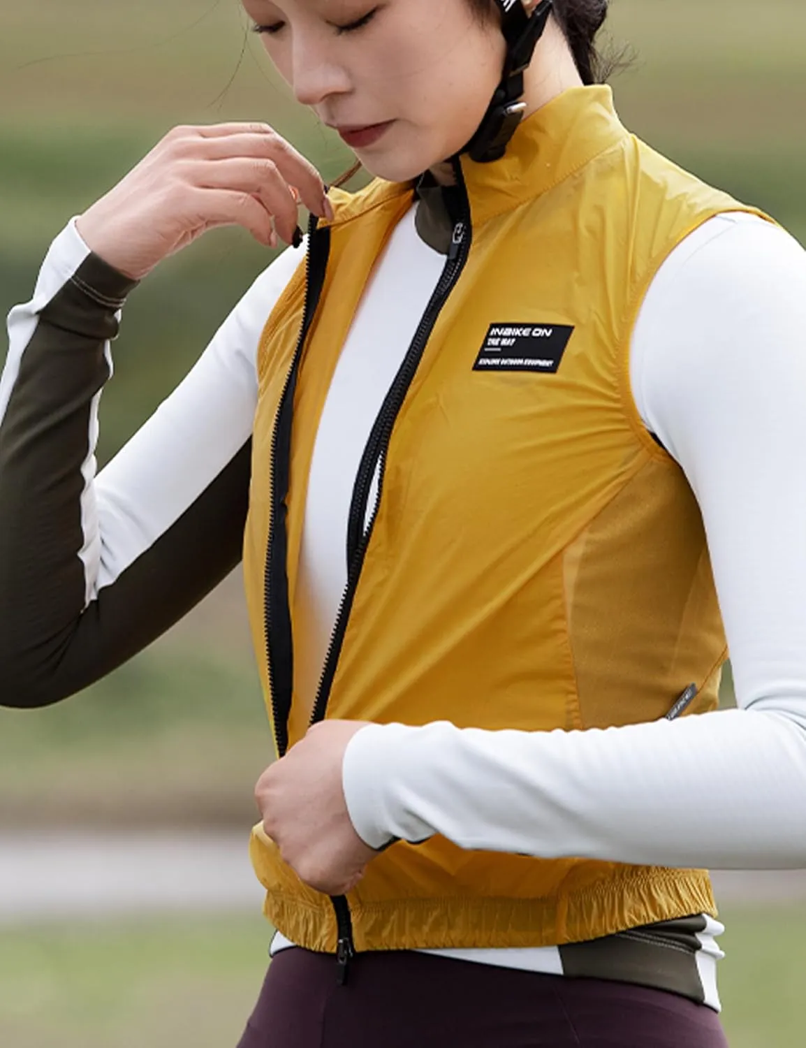 INBIKE Womens Cycling Vest Lightweight Windproof Sleeveless Cycling Jacket for Women Bike Vest For Cycling Hiking Running
