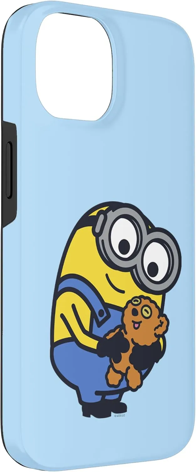 iPhone 14 Despicable Me Minions Bob Holding Teddy Bear Case
