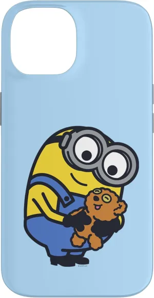 iPhone 14 Despicable Me Minions Bob Holding Teddy Bear Case