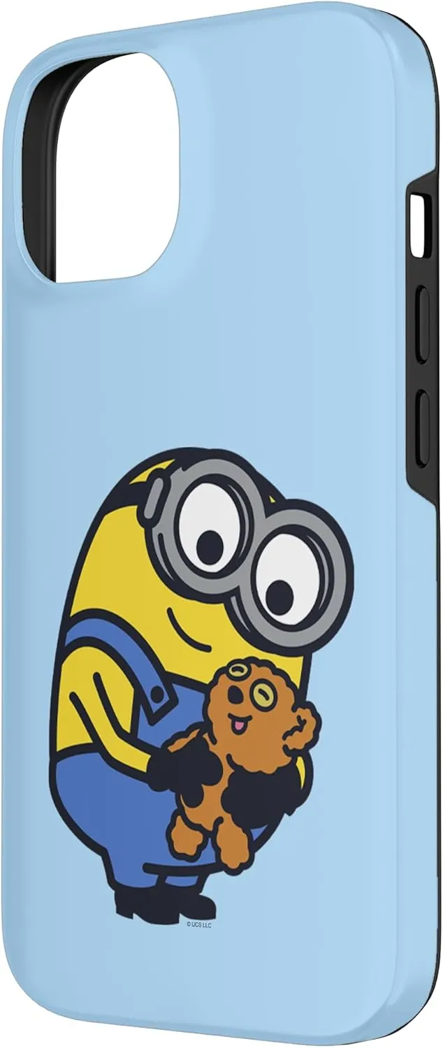 iPhone 14 Despicable Me Minions Bob Holding Teddy Bear Case