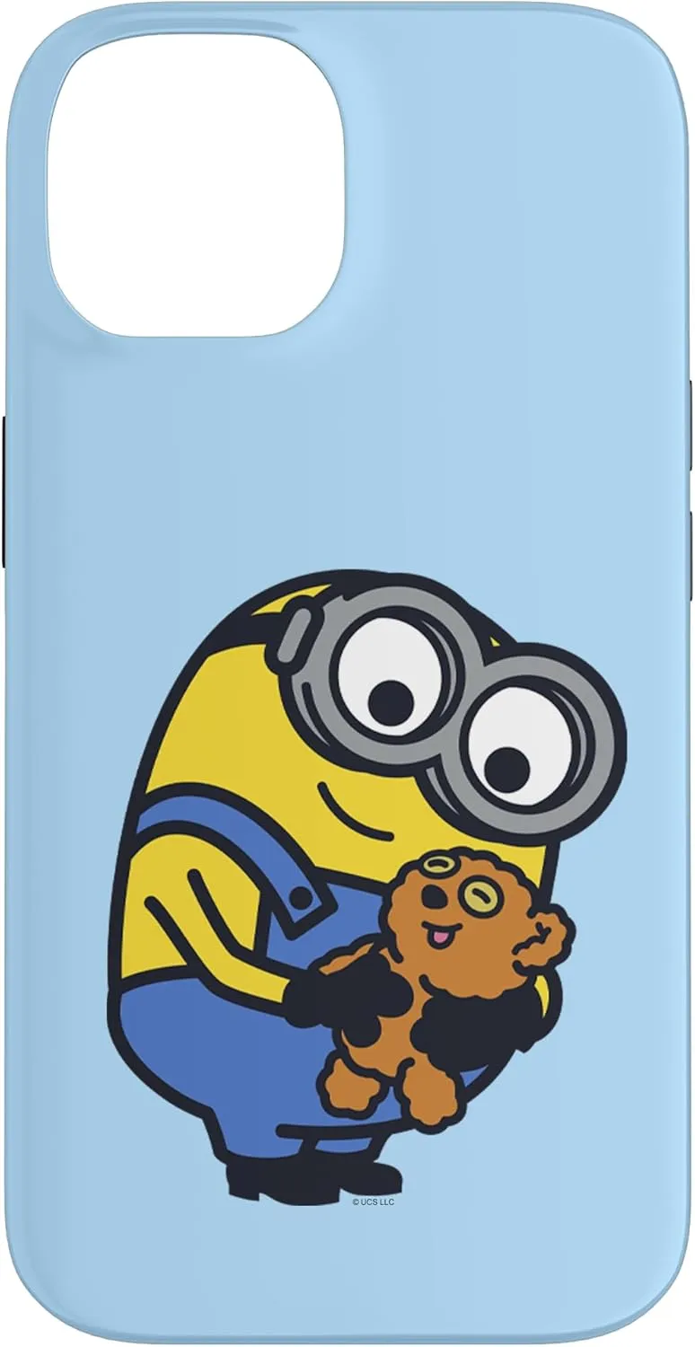 iPhone 14 Despicable Me Minions Bob Holding Teddy Bear Case