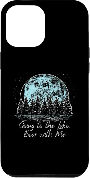 iPhone 14 Plus Bear with Lakes Traveler Lagoon Exploration Summer Case