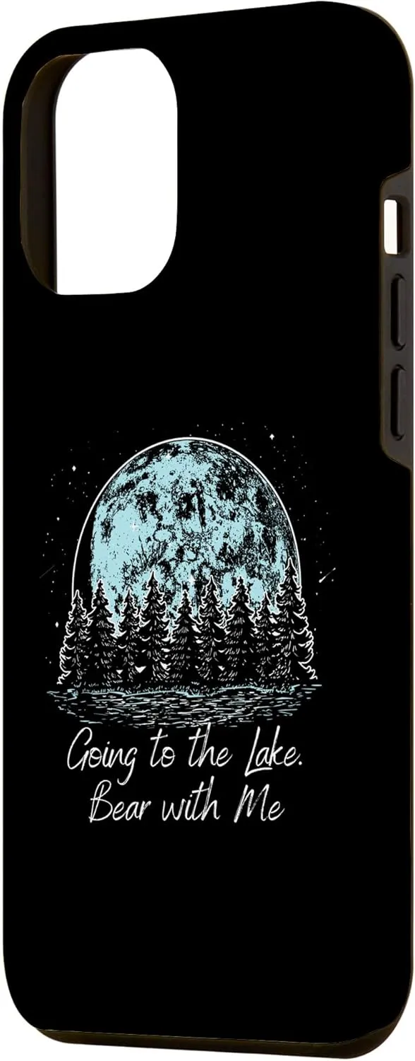 iPhone 14 Plus Bear with Lakes Traveler Lagoon Exploration Summer Case