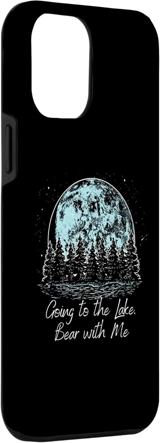 iPhone 14 Plus Bear with Lakes Traveler Lagoon Exploration Summer Case