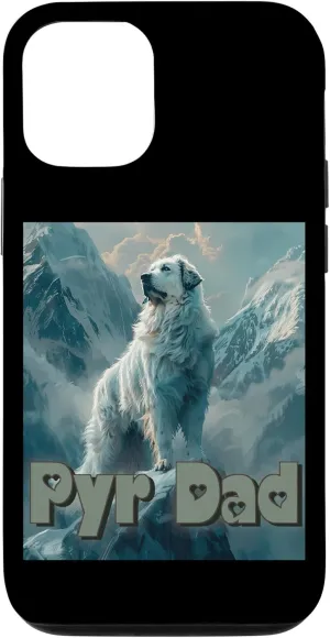 iPhone 15 Great Pyrenees Pyr Dad Love Snow Bear Mountain Dog Sheepdog Case