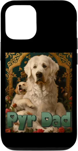 iPhone 15 Great Pyrenees Pyr Dad Snow Bear Mountain Dog Sheepdog Couch Case