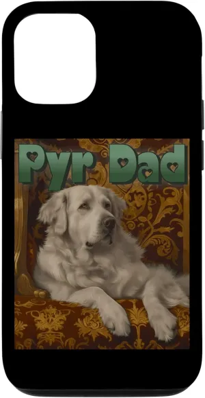 iPhone 15 Great Pyrenees Pyr Dad Snow Bear Mountain Dog Sheepdog Couch Case